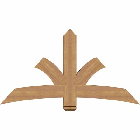 Ekena Millwork Davenport Timber Gable Bracket, Western Red Cedar, 60"W x 32"H x 5 1/2"D x 5 1/2"F, 13/12 Pitch GBW060X32X0606DAV00SWR